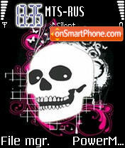 Emo Skull tema screenshot