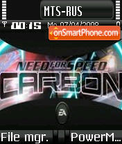 Nfs Carbon 06 theme screenshot