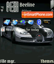 Bugatti Veyron theme screenshot