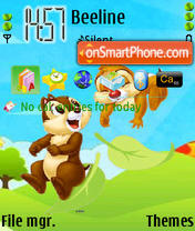 Cute Chip N Dale tema screenshot