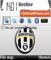Скриншот темы Juventus
