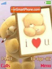 Скриншот темы Ff Bear Love You