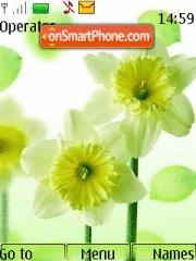 Flowers Green tema screenshot