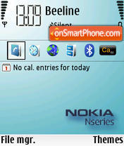 Nseries White tema screenshot