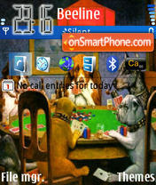 Скриншот темы Poker Dogs