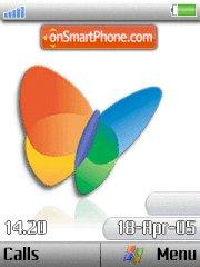 Msn Butterfly tema screenshot