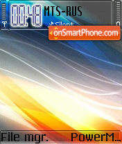 Abstract Waves S60v2 theme screenshot