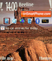 Desert and Rock tema screenshot