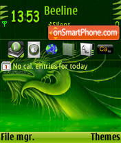 Dragon update s60v3 theme screenshot