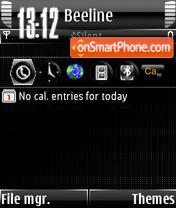 Nokia Animated s60v3 tema screenshot