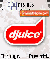 Djuice es el tema de pantalla