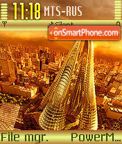 Golden City tema screenshot