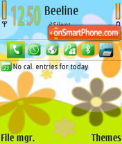 RetroFlowers tema screenshot