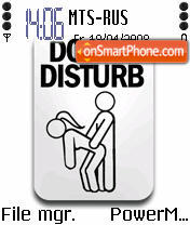 Скриншот темы Do Not Disturb