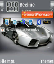 Скриншот темы Lamborghini Reventon