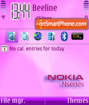 Nseries pink es el tema de pantalla