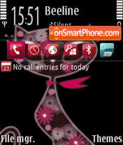 KittyFlowers tema screenshot