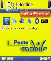 Скриншот темы Poste Mobile