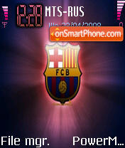 F.C. Barcelona theme screenshot