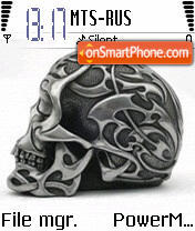 Скриншот темы Gray Skull 01