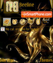 Gold Dragon tema screenshot