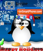 Holiday Pinguin tema screenshot