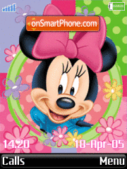 Animated Minnie 01 theme screenshot