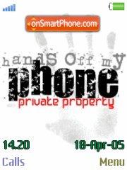 Hands Off My Phone 01 es el tema de pantalla