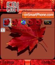 Red Leaf es el tema de pantalla