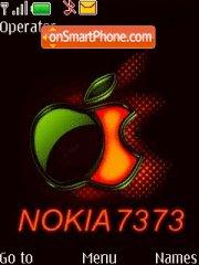 Nokia 7373 Music es el tema de pantalla
