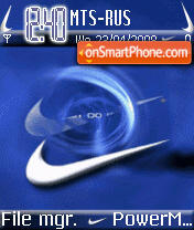 Animated Nike Crazy tema screenshot