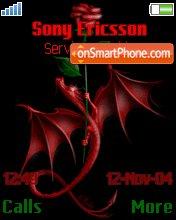 Dragon and Rose tema screenshot