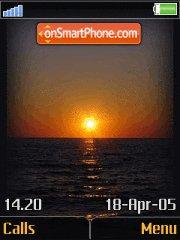 Dark Sunset tema screenshot