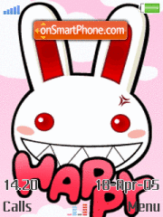 Capture d'écran Happy Rabbit 01 thème