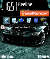 Bmw M5 Black tema screenshot
