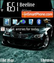 Bmw M5 Black es el tema de pantalla