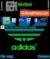 Adidas Theme es el tema de pantalla