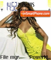 Beyonce Knowles tema screenshot