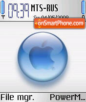 Apple Aqua S60v2 tema screenshot
