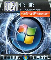 Blue Vista S60v2 theme screenshot