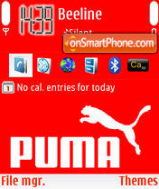 Capture d'écran Puma.com thème