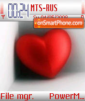 Love Heart tema screenshot