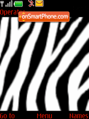 Zebra es el tema de pantalla