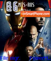 Iron Man tema screenshot