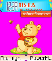 Animated Pooh 01 theme screenshot