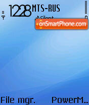 Aqua Blue S60v2 tema screenshot