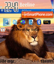 Lion 09 es el tema de pantalla