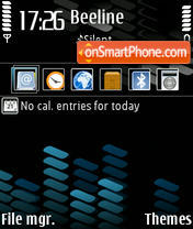 Xpress Blue v2 3250 tema screenshot