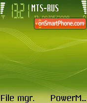 Скриншот темы Green Music Edition 6630