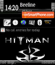 HiTman animated s60v3 theme screenshot